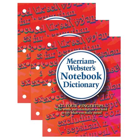 MERRIAM-WEBSTER Merriam-Websters Notebook Dictionary, PK3 MW-6503